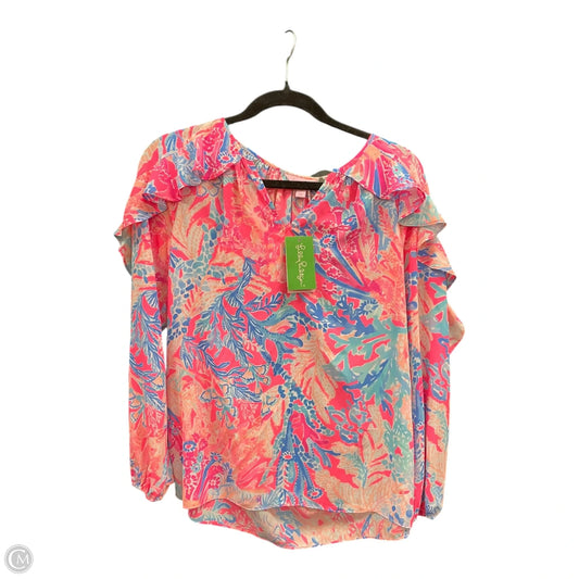 Blouse Designer By Lilly Pulitzer In Floral Print, Size: Xs