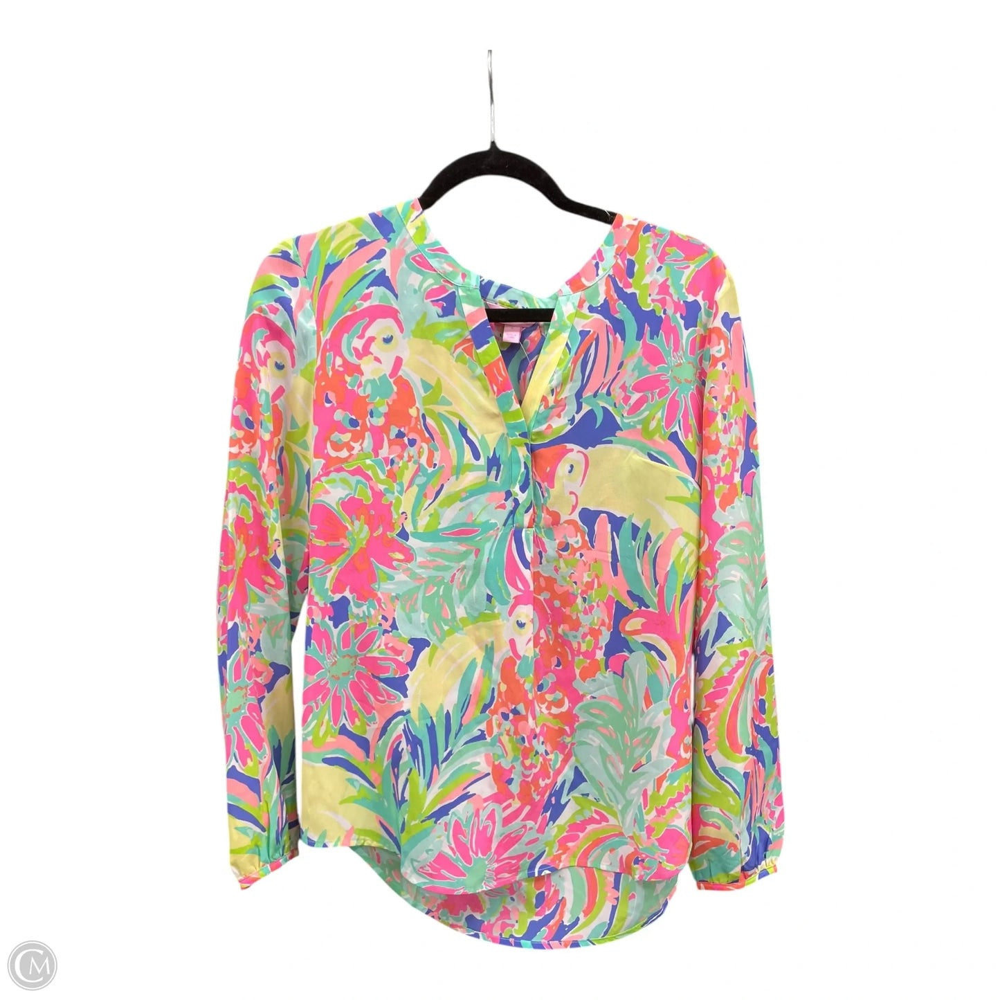 Blouse Designer By Lilly Pulitzer In Floral Print, Size: S