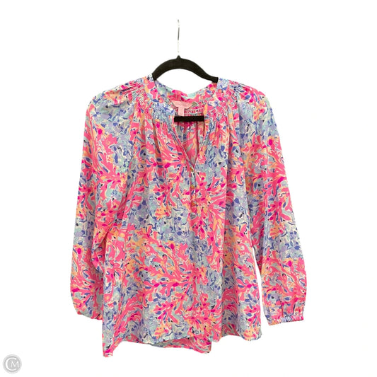 Blouse Designer By Lilly Pulitzer In Floral Print, Size: S