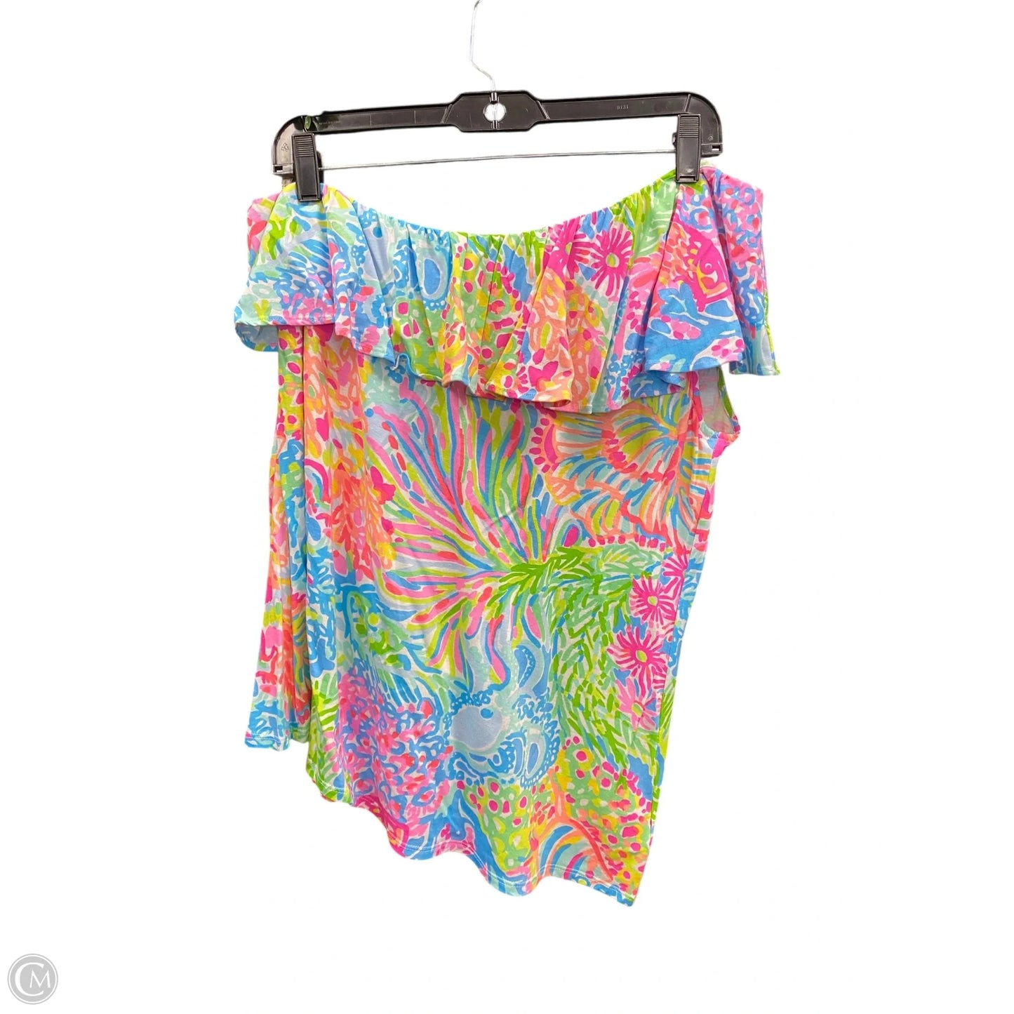 Top Sleeveless Designer By Lilly Pulitzer In Floral Print, Size: Xl