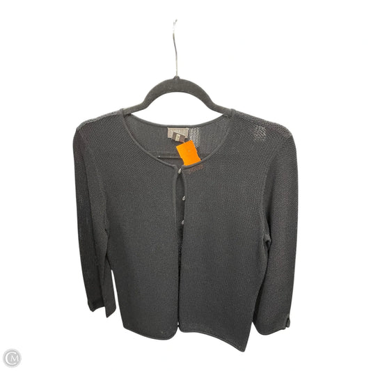 Cardigan By Sigrid Olsen In Black, Size: Mp