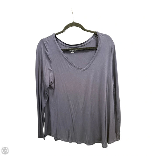 Top Long Sleeve By Lane Bryant In Navy, Size: 16