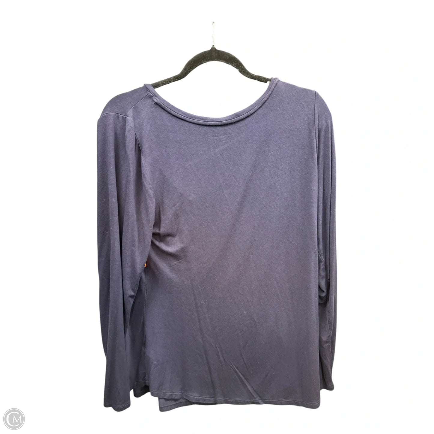 Top Long Sleeve By Lane Bryant In Navy, Size: 16