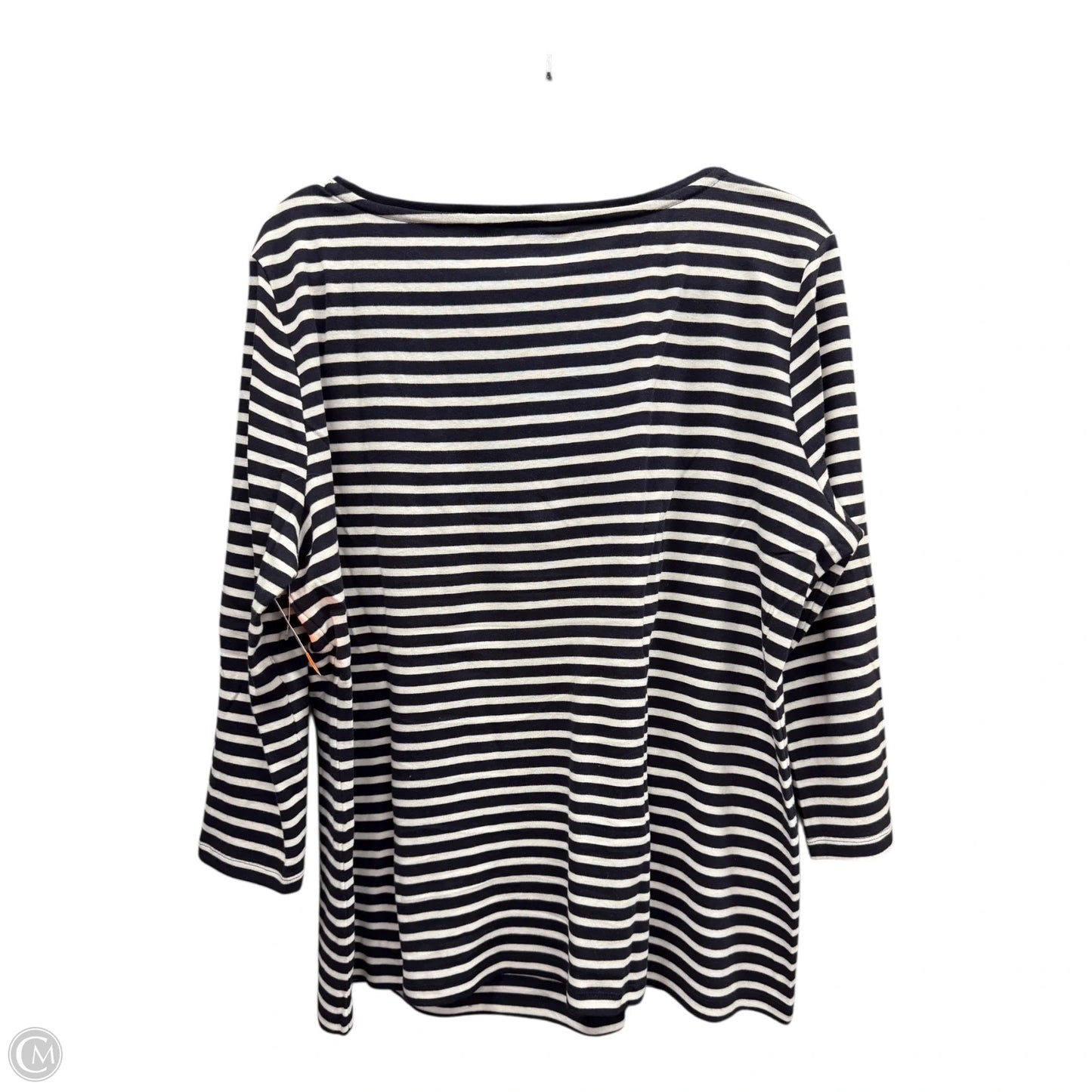 Top Long Sleeve Basic By Talbots In Striped Pattern, Size: 2x