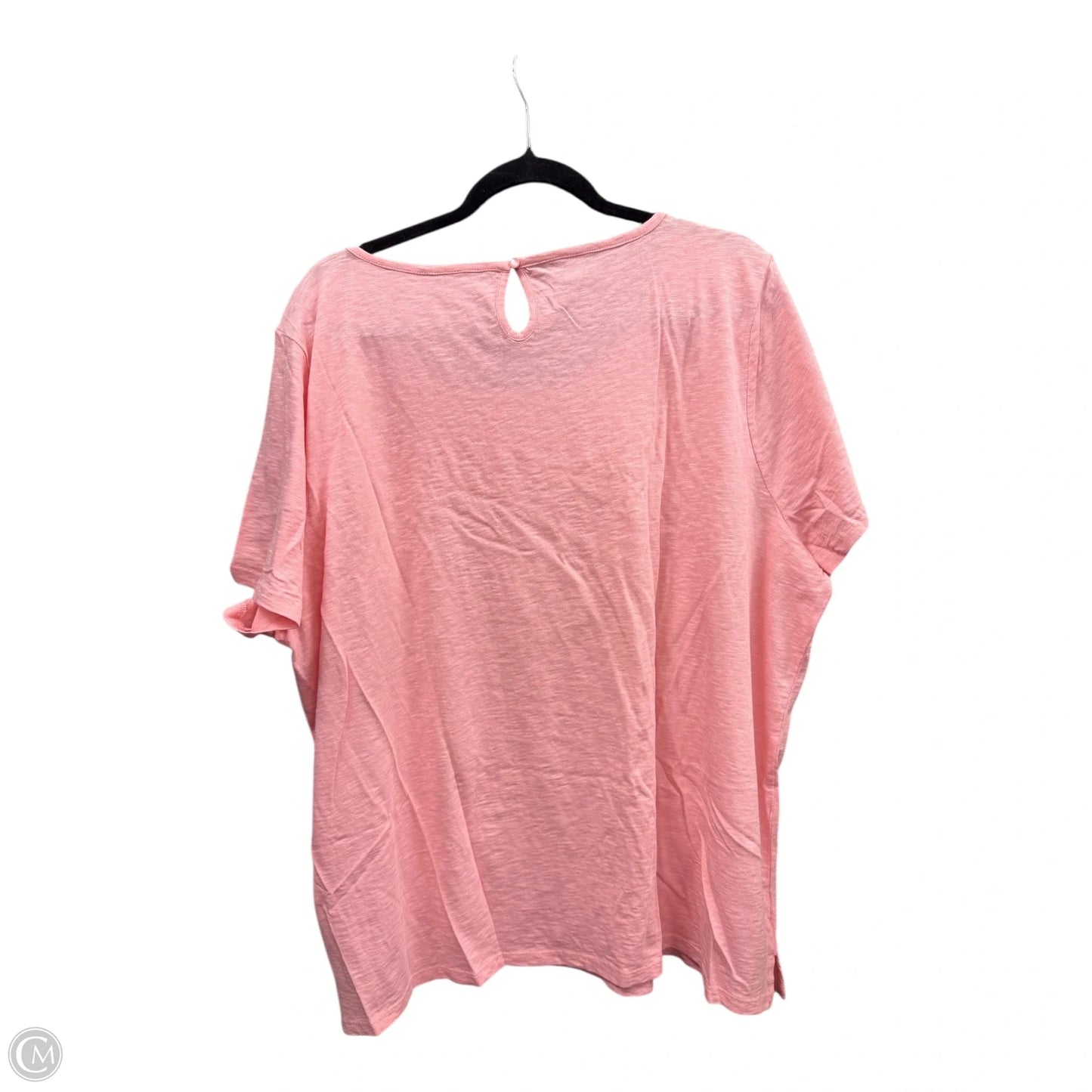 Top Short Sleeve By Talbots In Pink, Size: 3x