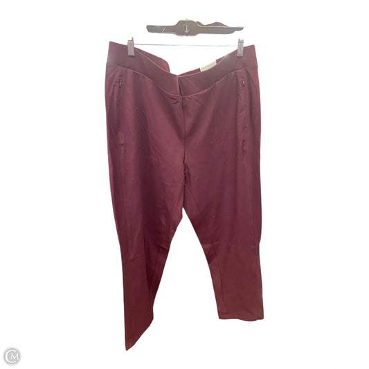 Pants Leggings By Talbots In Maroon, Size: 2x