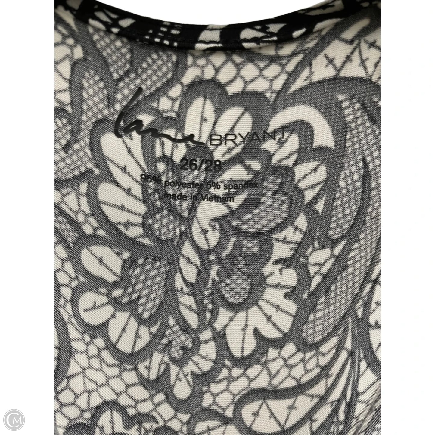 Top Sleeveless By Lane Bryant In Black & White, Size: 4x