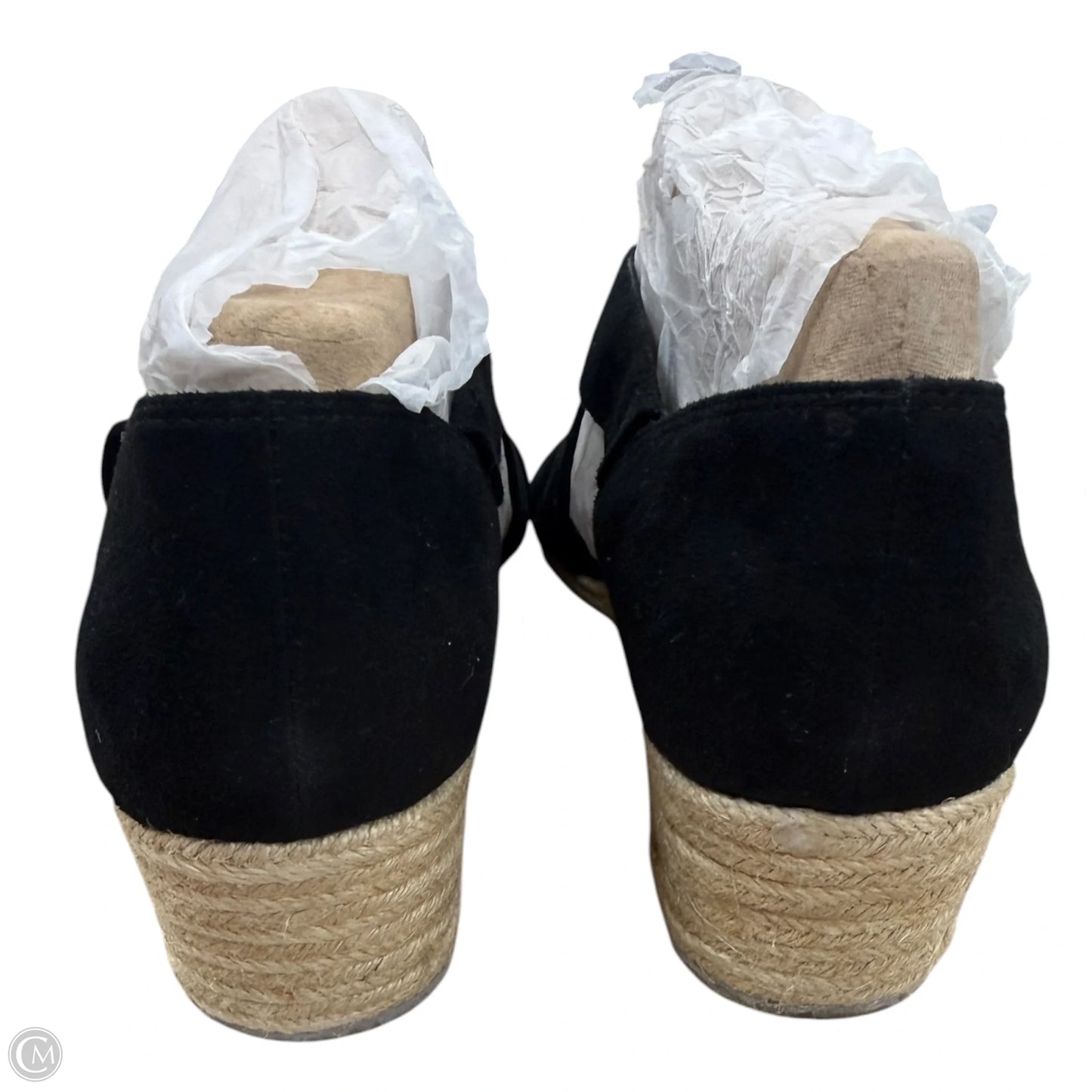 Sandals Heels Wedge By Life Stride In Black, Size: 10