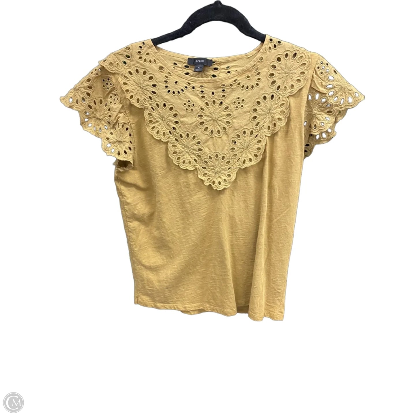 Top Short Sleeve By J. Crew In Tan, Size: M