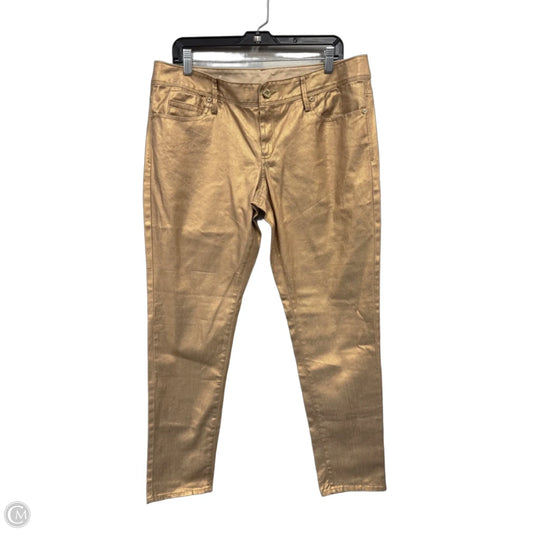 Jeans Designer By Lilly Pulitzer In Gold, Size: 14
