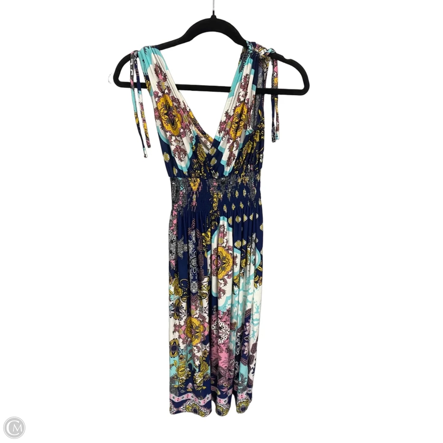 Dress Casual Midi By Lildy In Blue & Green, Size: S