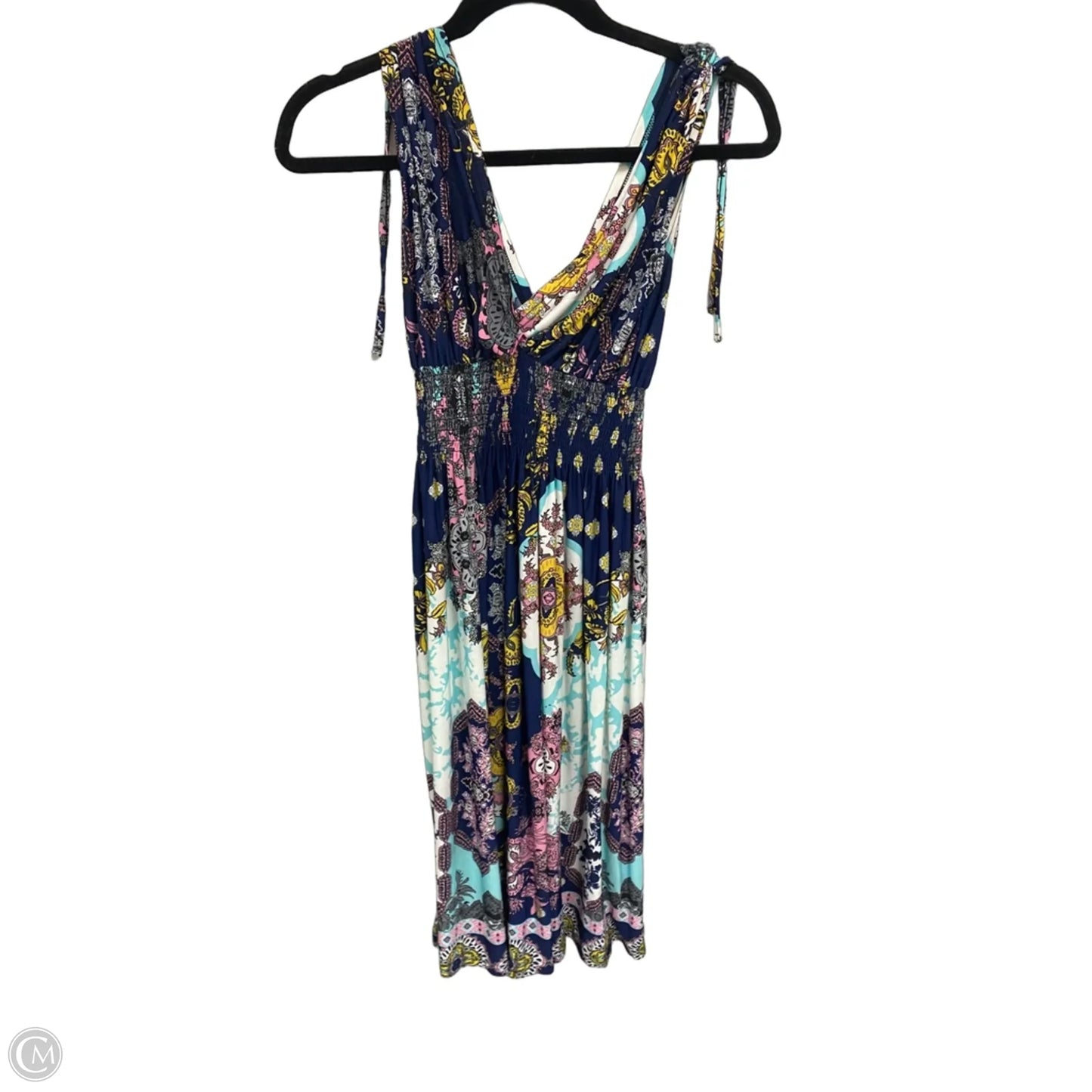 Dress Casual Midi By Lildy In Blue & Green, Size: S