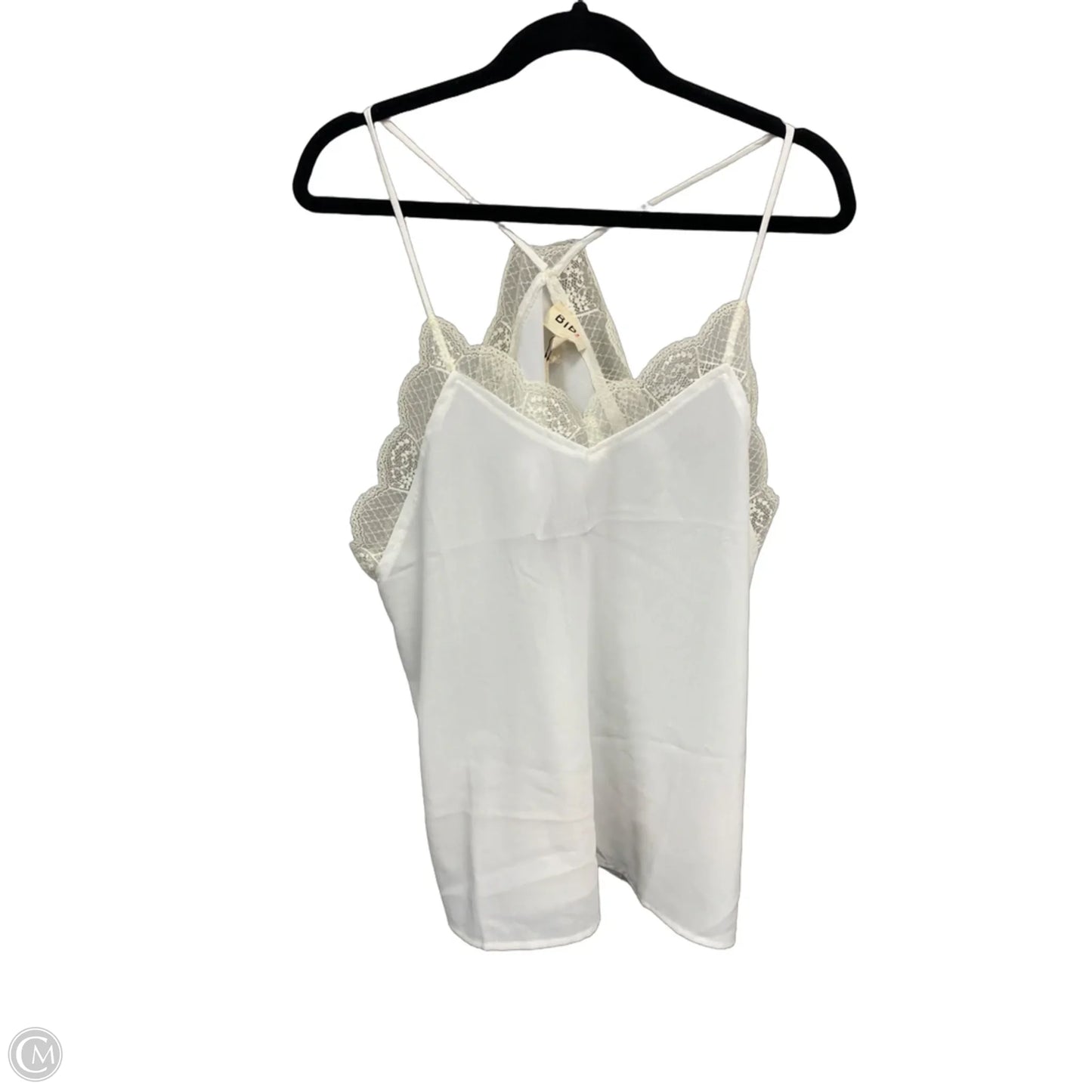 Blouse Sleeveless By Bibi In White, Size: L