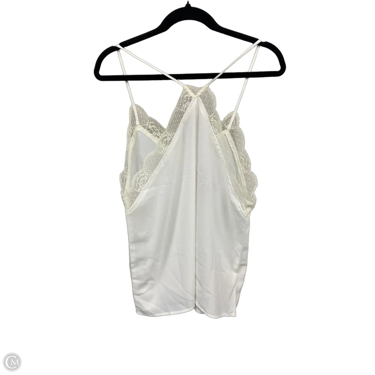 Blouse Sleeveless By Bibi In White, Size: L