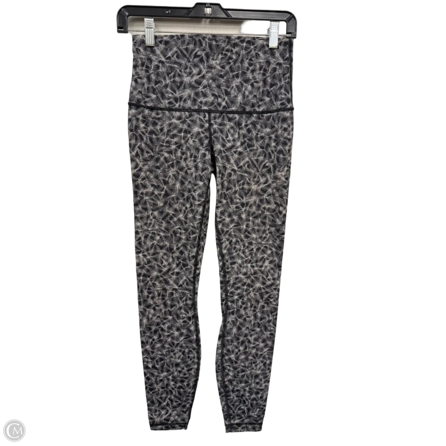 Athletic Leggings By Lululemon In Black & Grey, Size: 8
