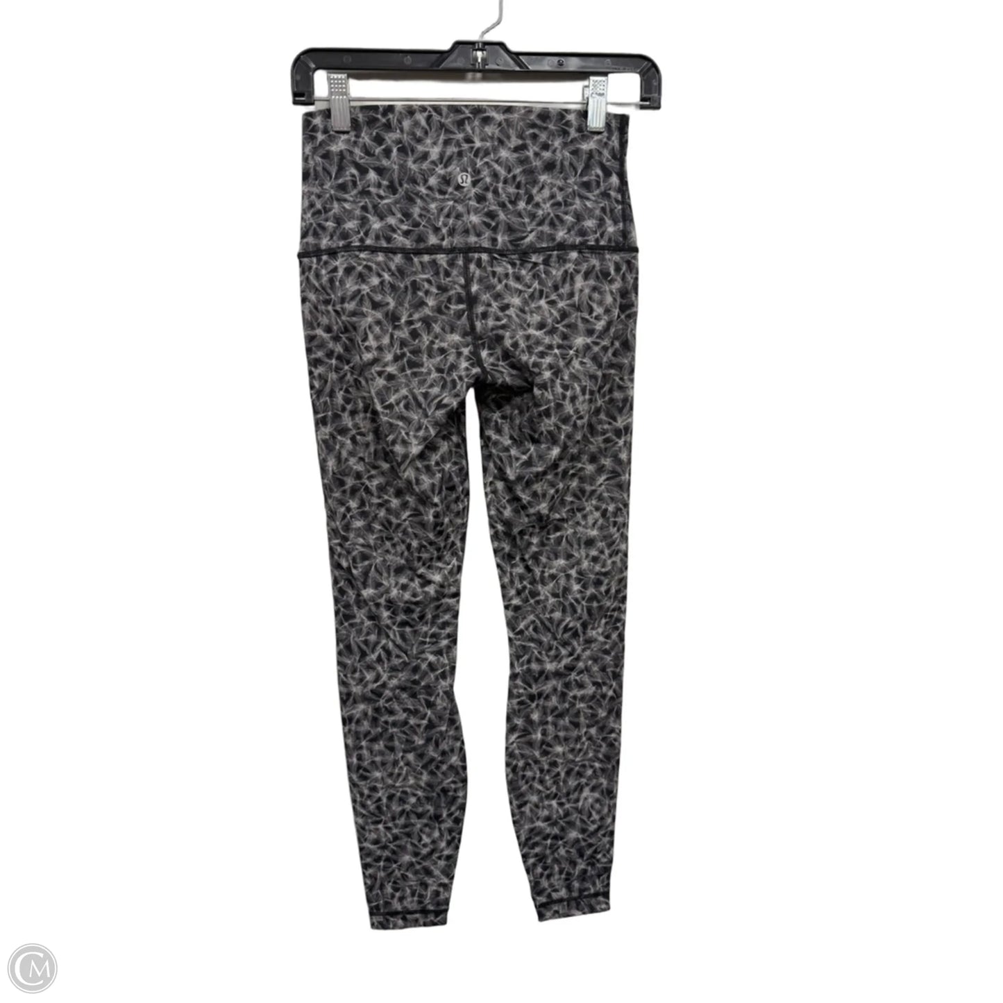 Athletic Leggings By Lululemon In Black & Grey, Size: 8