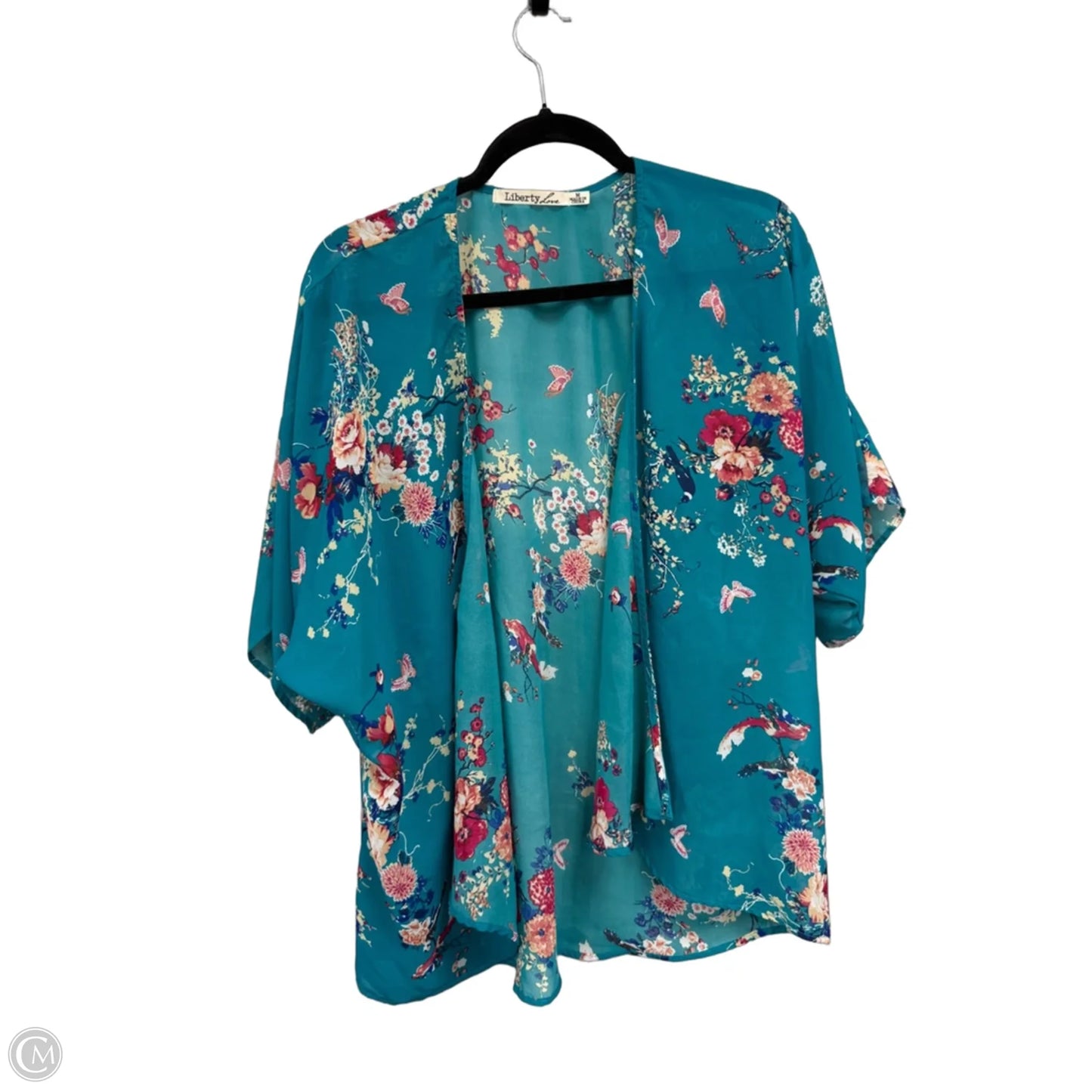Kimono By Liberty Love In Blue & Pink, Size: M