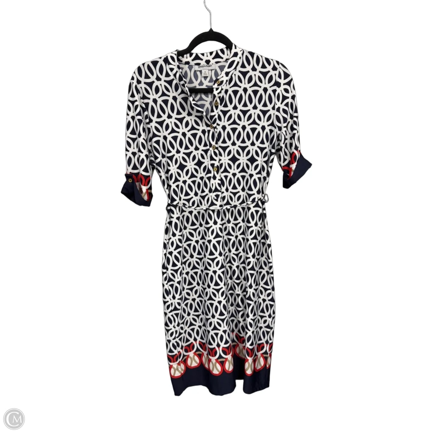 Dress Casual Short By Shelby And Palmer In Blue & White, Size: M