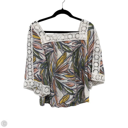 Top Short Sleeve By Zac And Rachel In Multi-colored, Size: S