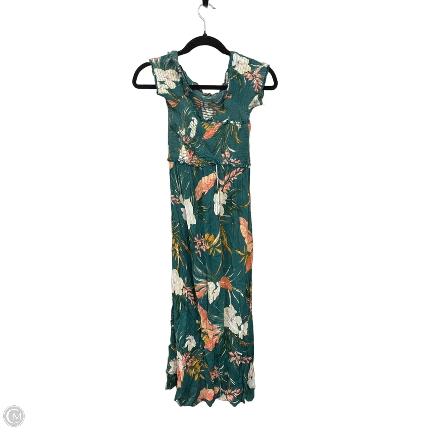 Dress Casual Maxi By Patrons Of Peace In Green & Orange, Size: S