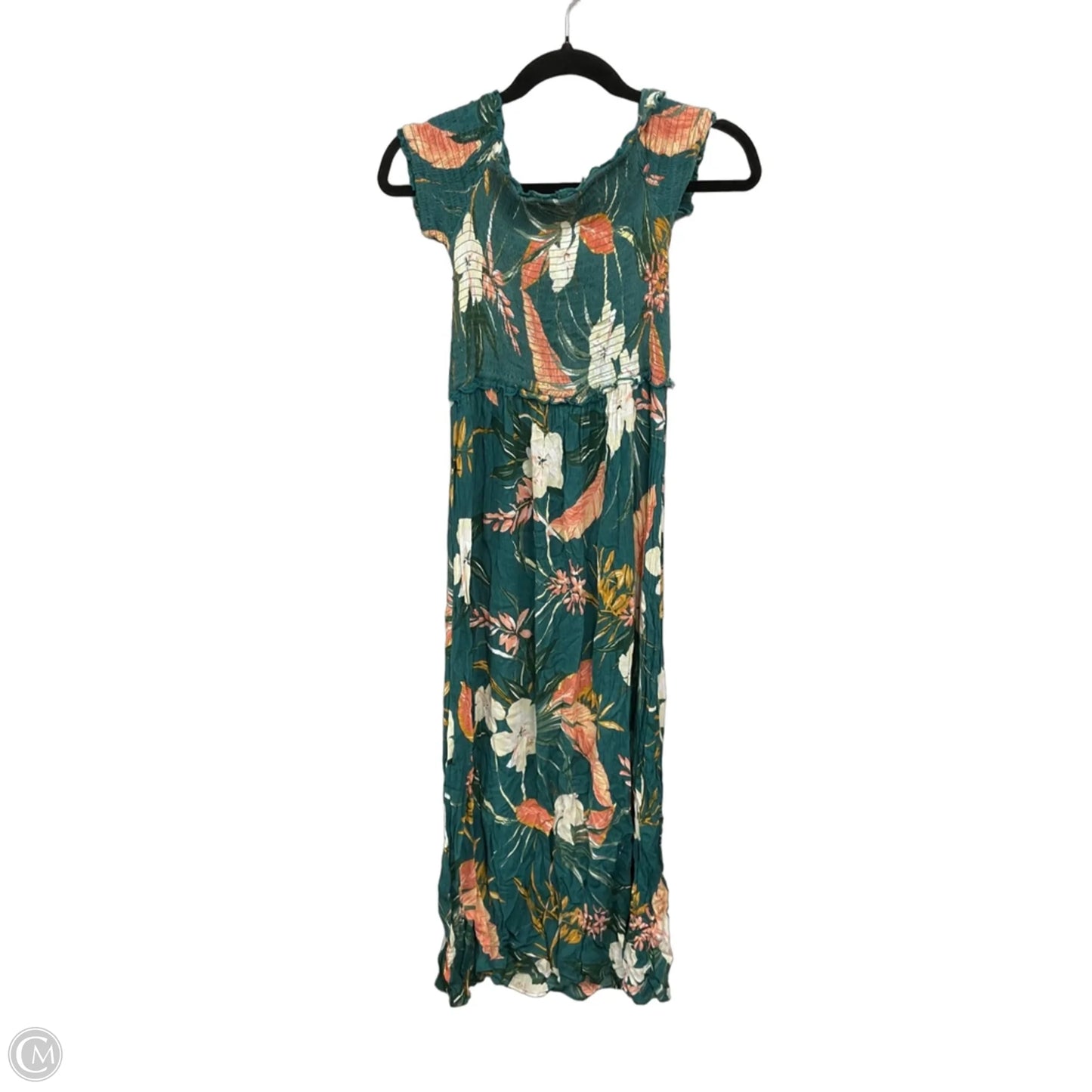 Dress Casual Maxi By Patrons Of Peace In Green & Orange, Size: S