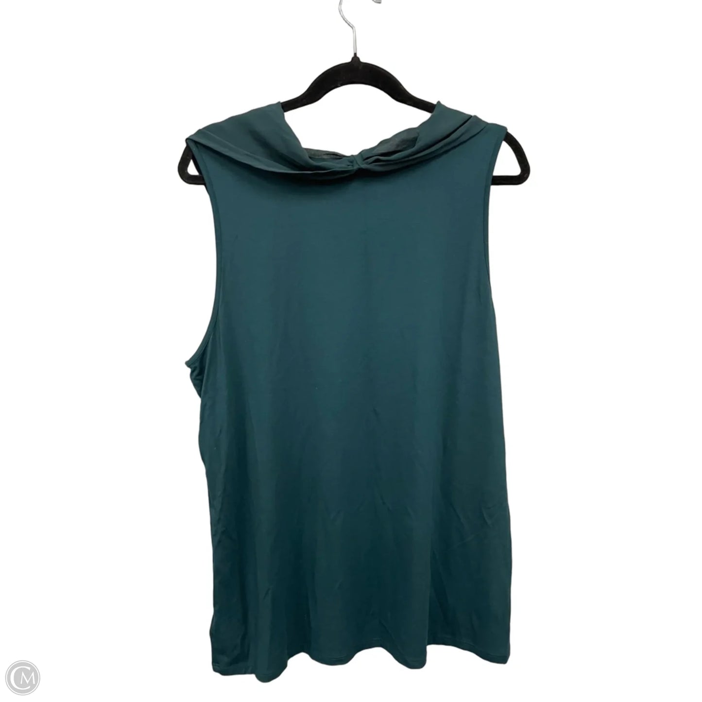Blouse Sleeveless By Coldwater Creek In Green, Size: Xl