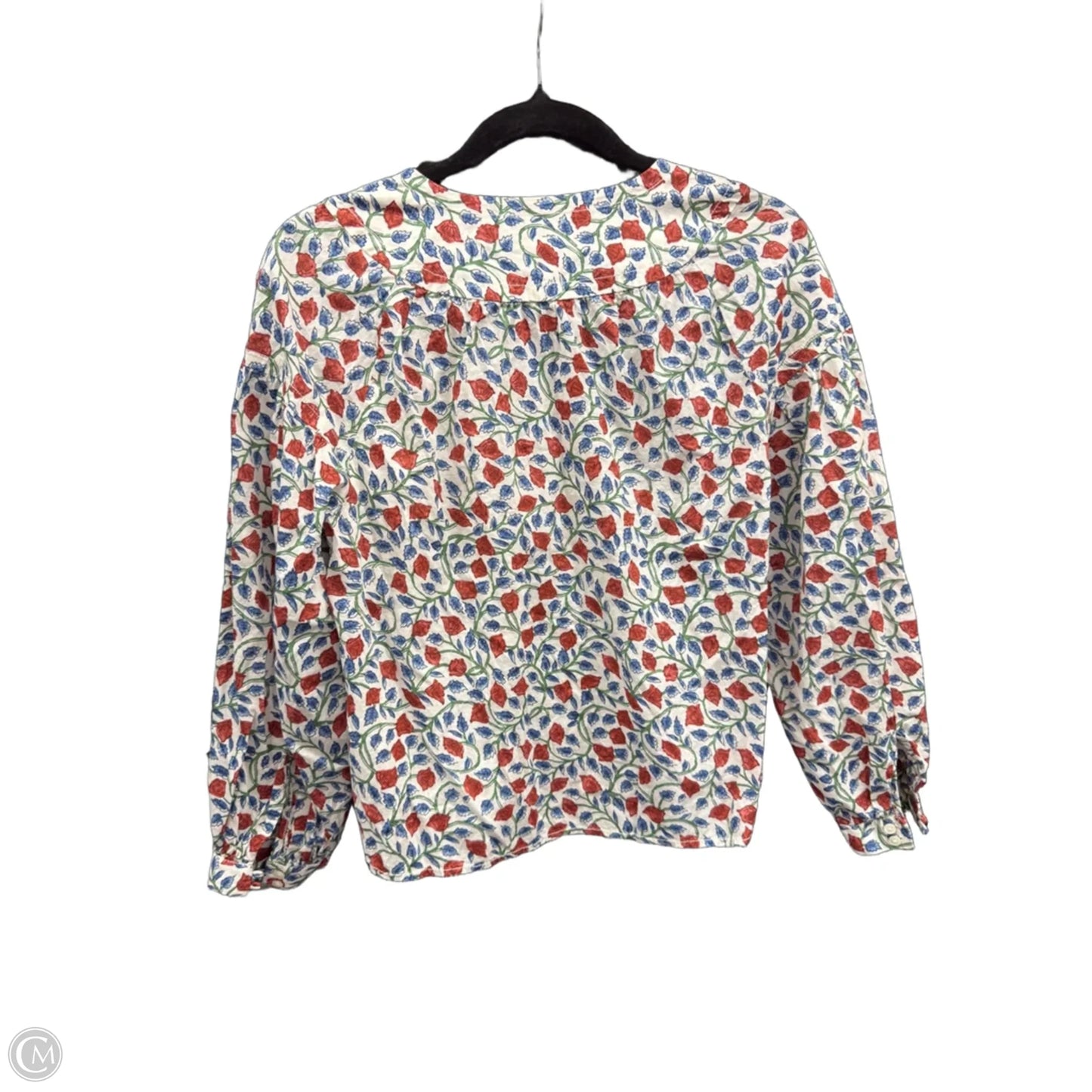 Top Long Sleeve By J. Crew In Floral Print, Size: S