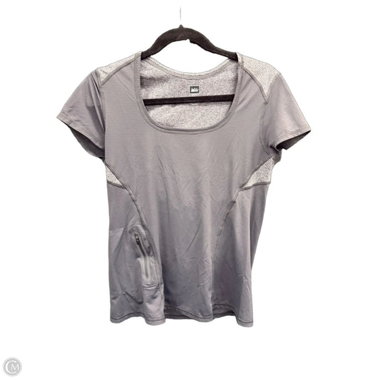 Athletic Top Short Sleeve By Rei In Grey, Size: M