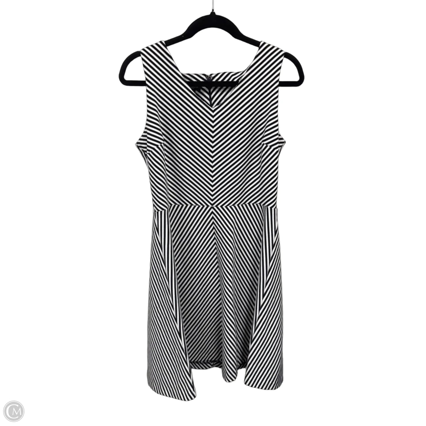 Dress Casual Midi By Talbots In Black & White, Size: Lp