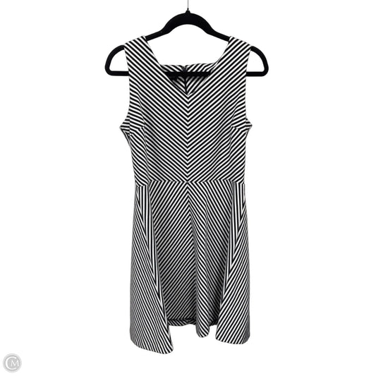 Dress Casual Midi By Talbots In Black & White, Size: Lp