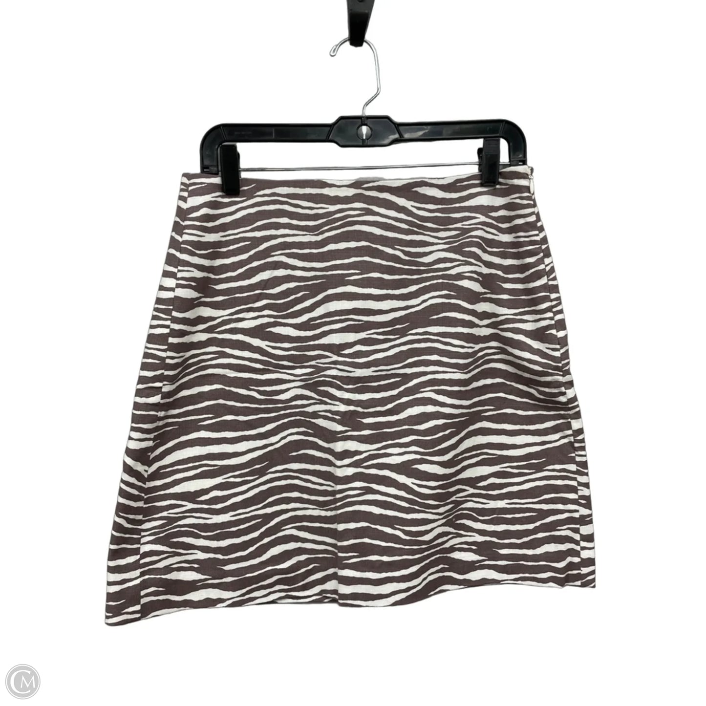 Skirt Mini & Short By Loft In Brown & White, Size: S