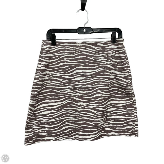 Skirt Mini & Short By Loft In Brown & White, Size: S