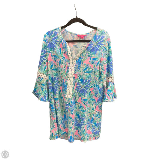 Dress Designer By Lilly Pulitzer In Blue & Pink, Size: M