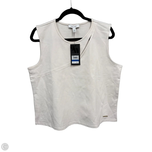 Top Sleeveless By Nine West In White, Size: Xl