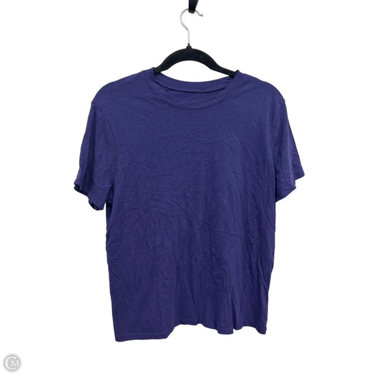 Top Short Sleeve Basic By A New Day In Purple, Size: L