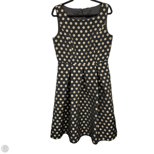 Dress Party Midi By Talbots In Black & Gold, Size: 10