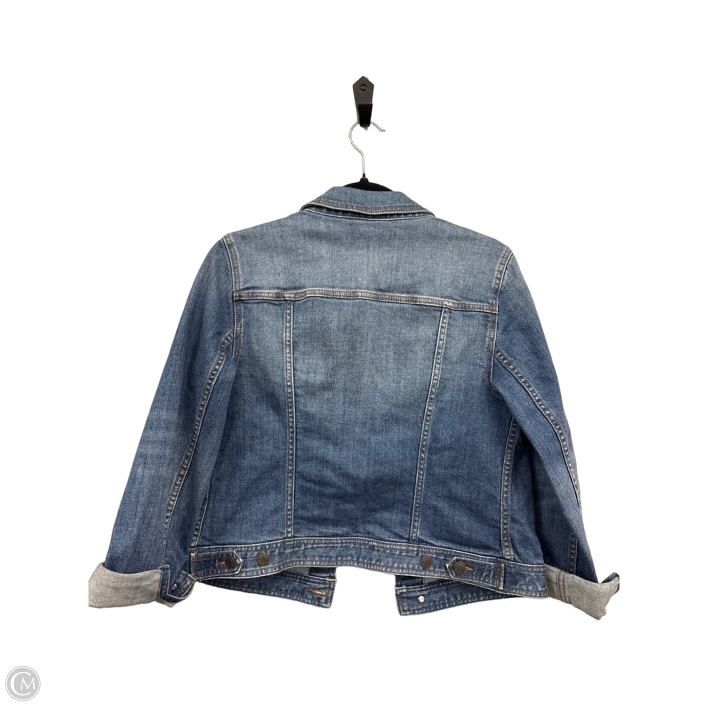 Jacket Denim By Talbots In Blue, Size: M