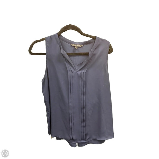 Blouse Sleeveless By Hawthorn In Navy, Size: L