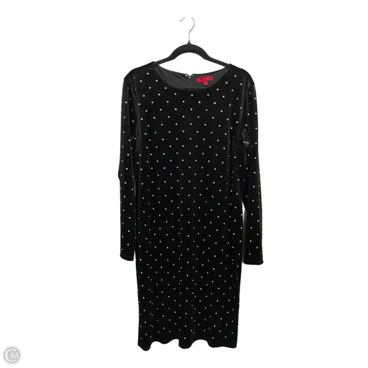 Dress Party Midi By Jennifer Lopez In Black & Silver, Size: Xl