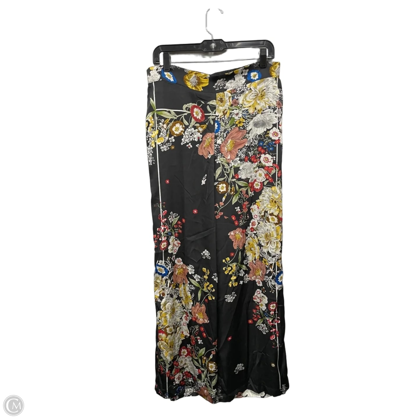 Blouse Long Sleeve By Clothes Mentor In Black, Size: L