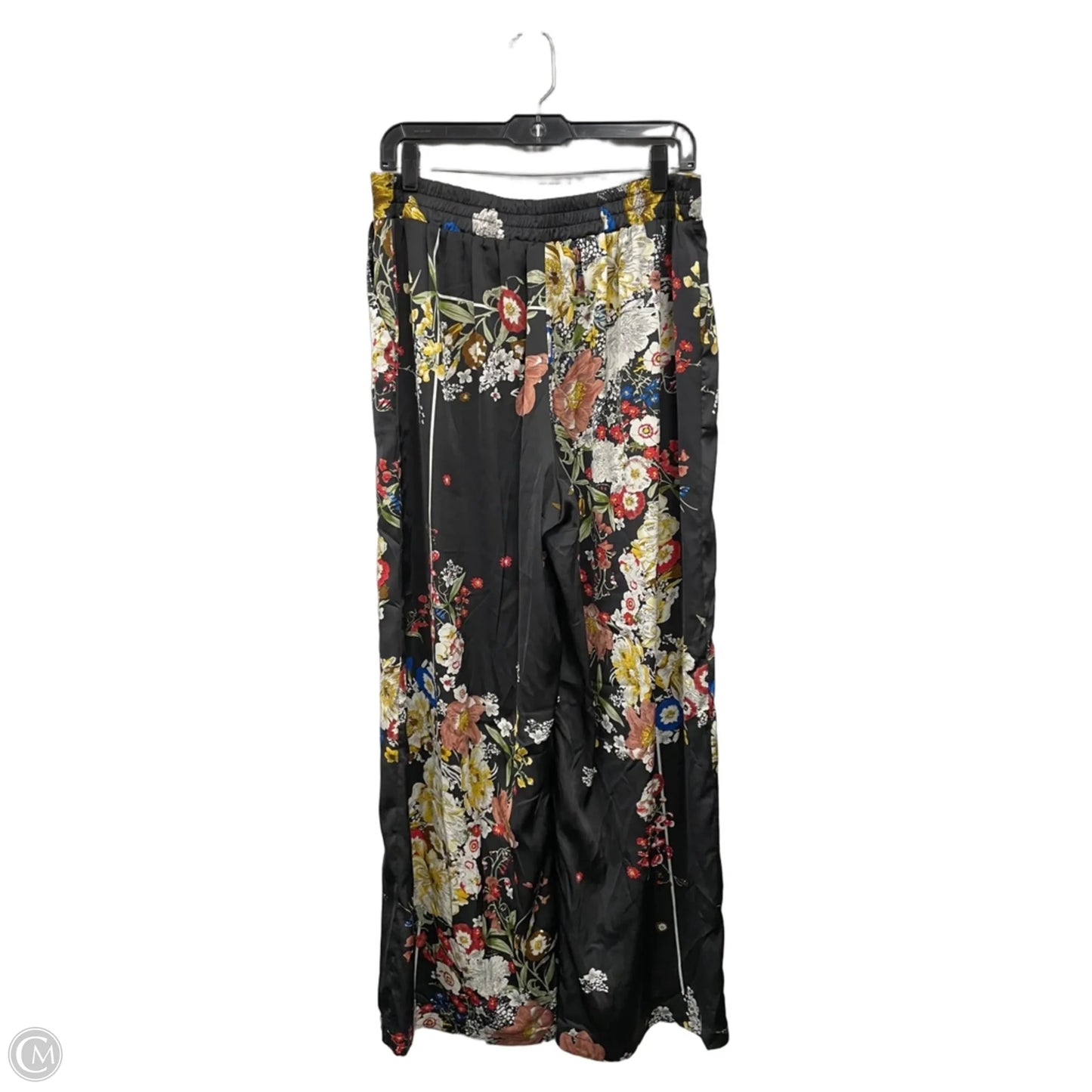 Blouse Long Sleeve By Clothes Mentor In Black, Size: L