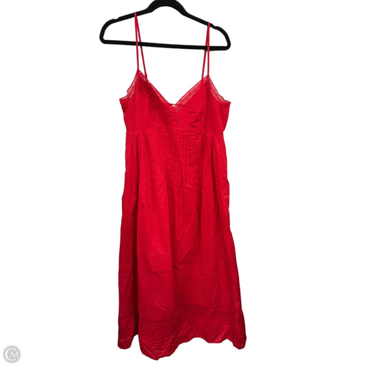 Dress Casual Maxi By Loft In Red, Size: 12