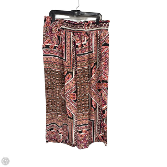 Pants Wide Leg By Rose And Olive In Black & Pink, Size: 2x