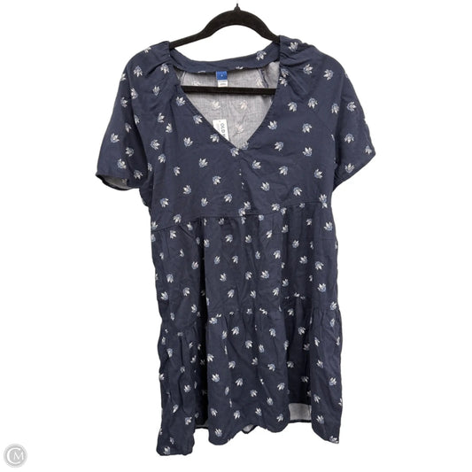 Dress Casual Short By Old Navy In Blue & White, Size: S
