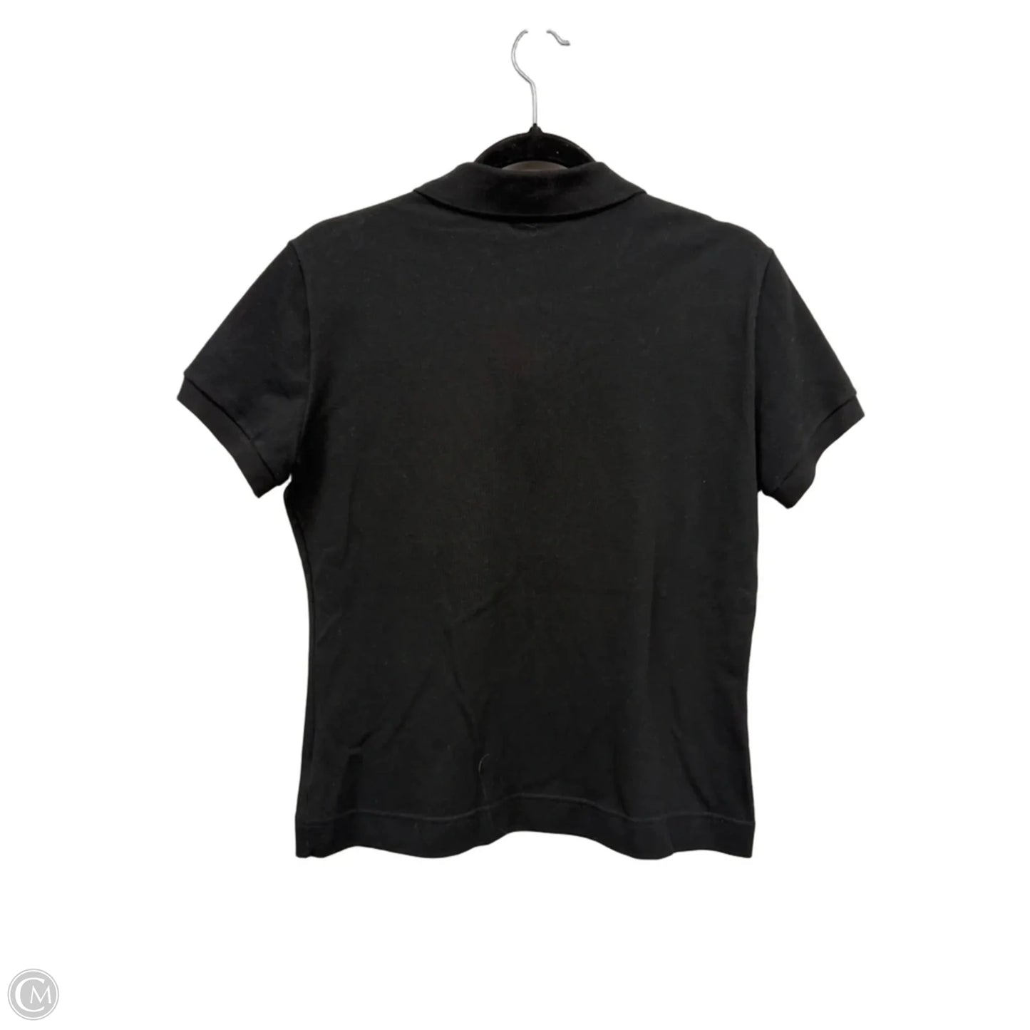 Top Short Sleeve By Lacoste In Black, Size: L