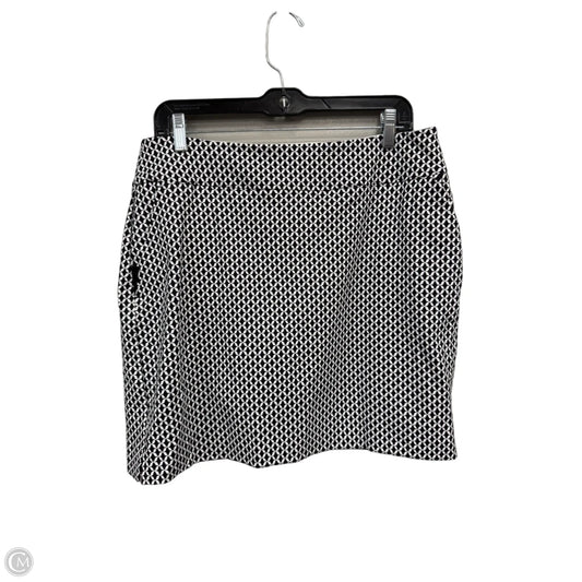 Skirt Mini & Short By Clothes Mentor In Black & White, Size: 12