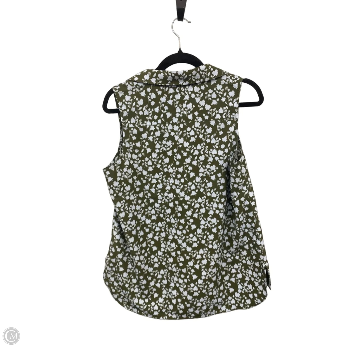 Top Sleeveless By Cabi In Blue & Green, Size: M