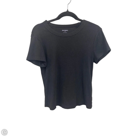 Top Short Sleeve Basic By Old Navy In Black, Size: L