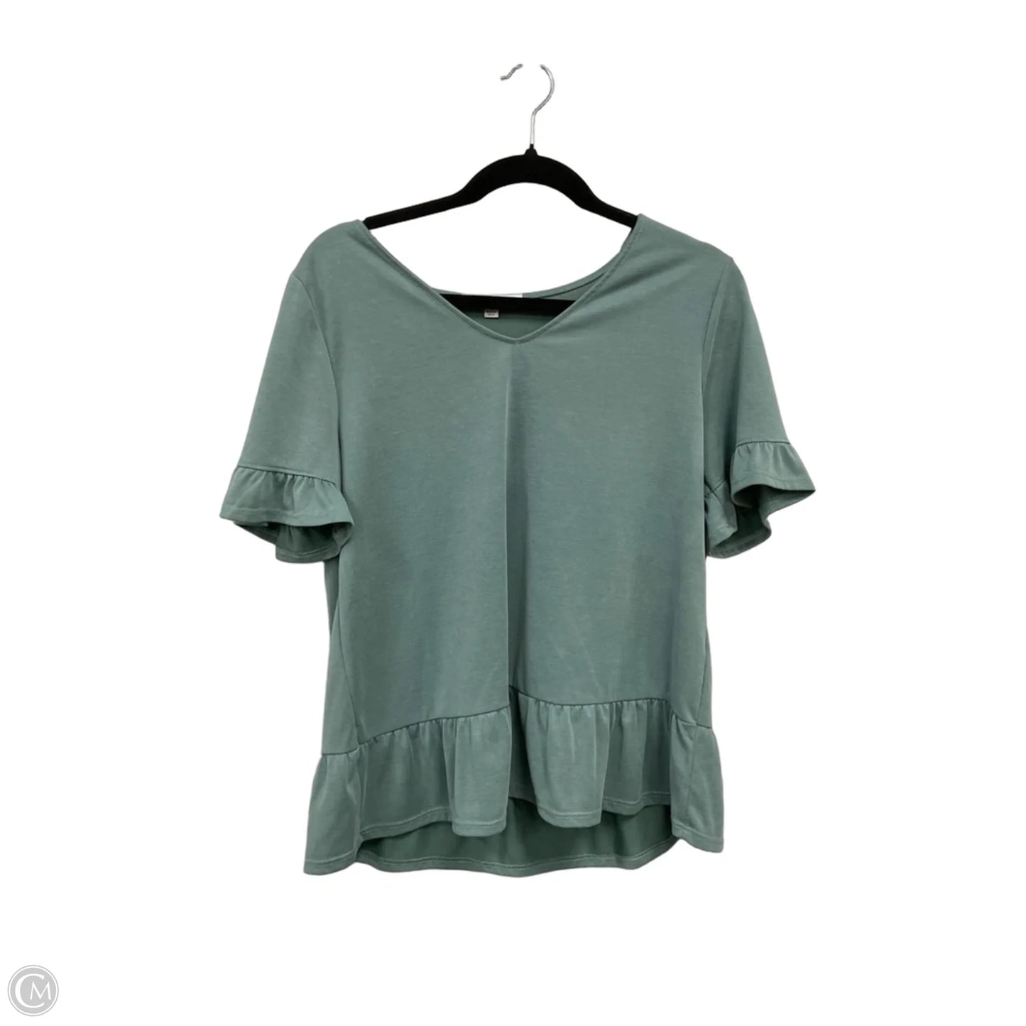 Top Short Sleeve By Green Envelope In Green, Size: M