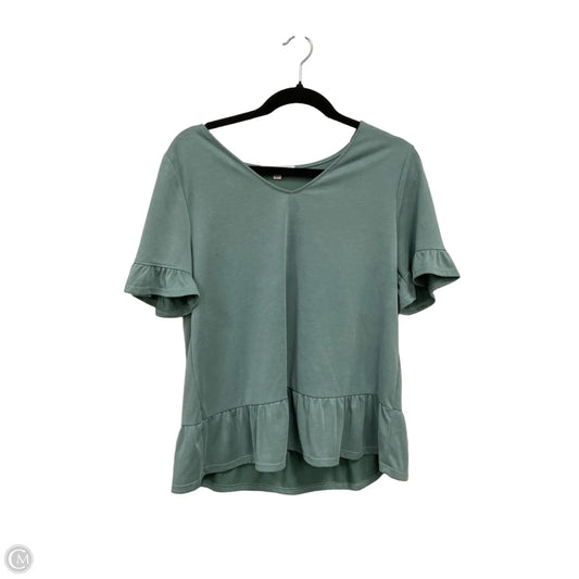 Top Short Sleeve By Green Envelope In Green, Size: M
